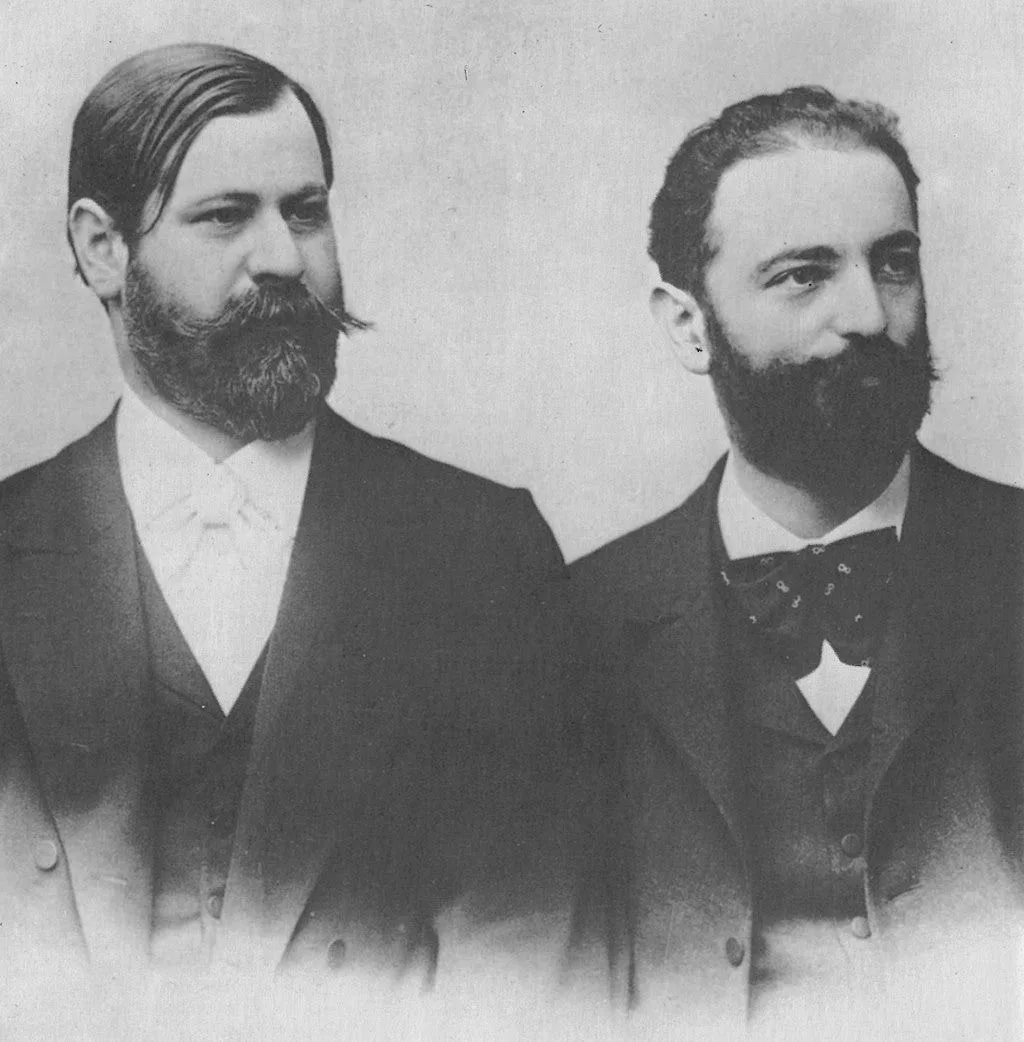 Fliess (right) and Freud in the early 1890s